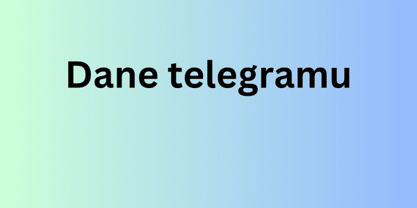 Dane telegramu