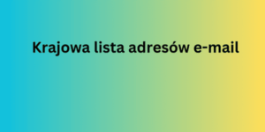 Krajowa lista adresów e-mail