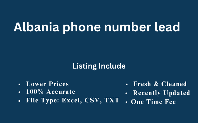 Albania phone number lead