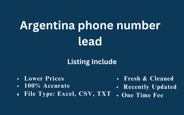 Argentina phone number lead