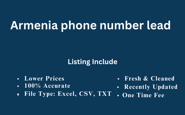 Armenia phone number lead