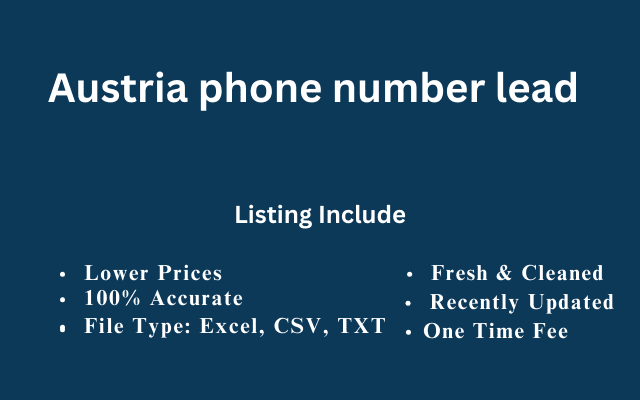 Austria phone number lead