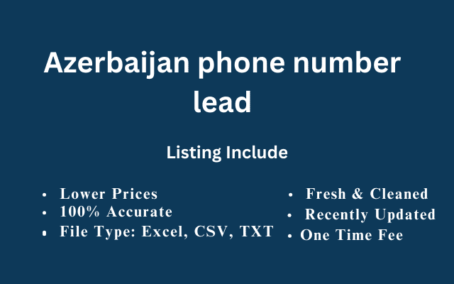 Azerbaijan phone number lead