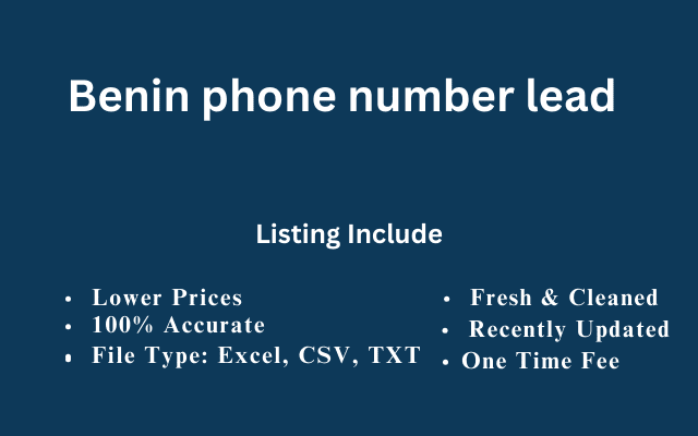 Benin phone number lead