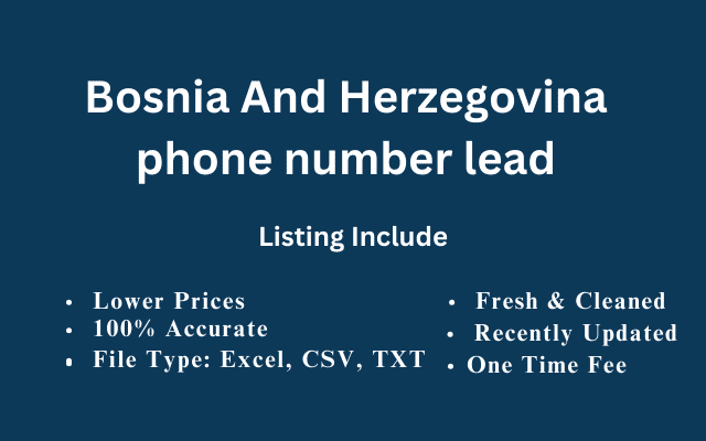 Bosnia And Herzegovina phone number lead