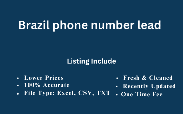 Brazil phone number lead