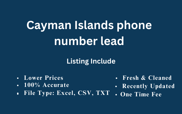 Cayman Islands phone number lead