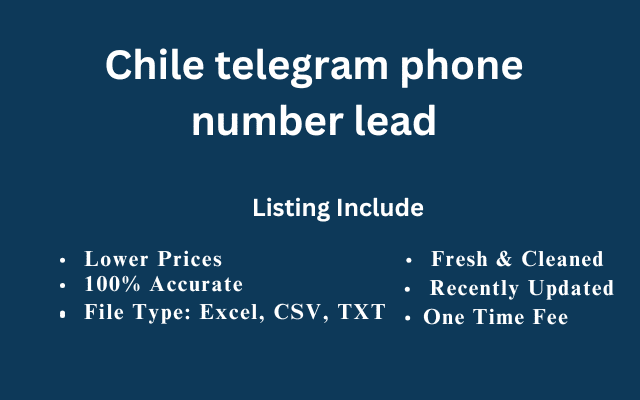 Chile telegram phone number lead