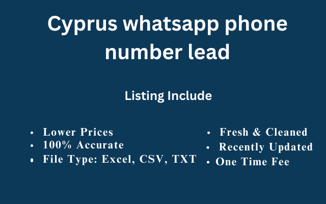 Cyprus whatsapp phone number lead