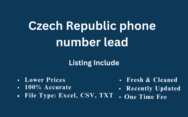 Czech Republic phone number lead