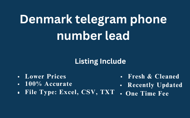 Denmark telegram phone number lead