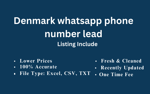 Denmark whatsapp phone number lead