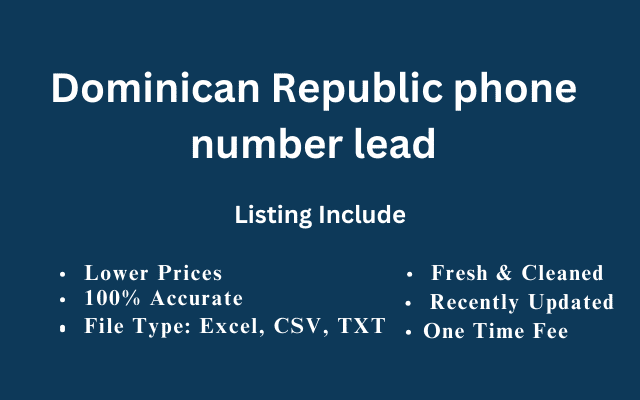 Dominican Republic phone number lead