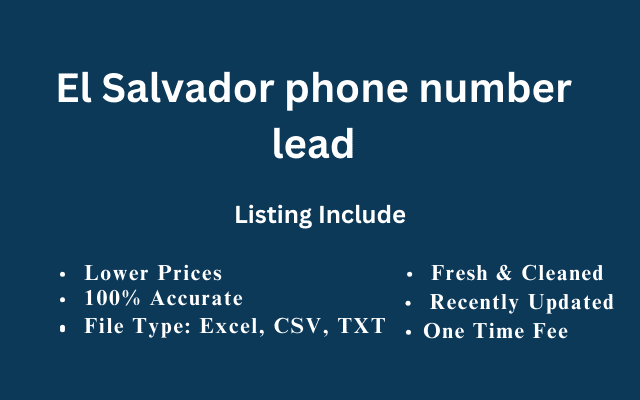 El Salvador phone number lead