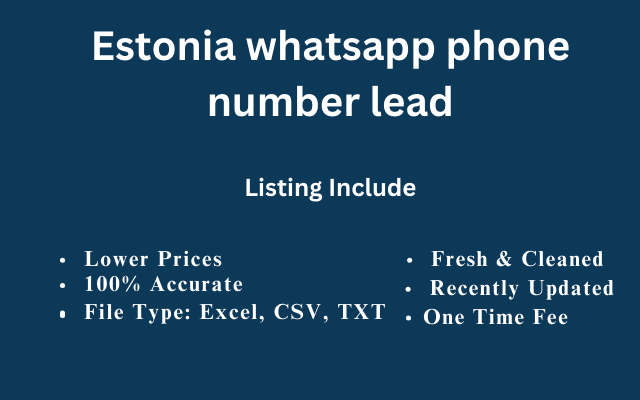 Estonia whatsapp phone number lead