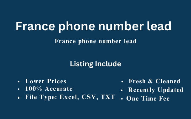 France phone number lead