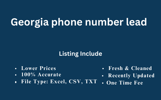 Georgia phone number lead