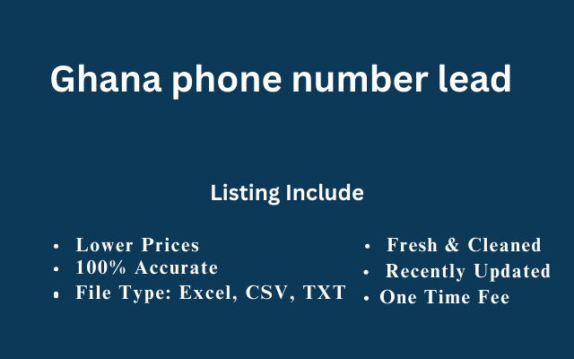 Ghana phone number lead