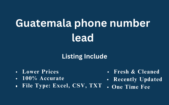 Guatemala phone number lead