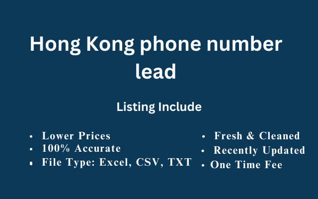 Hong Kong phone number lead