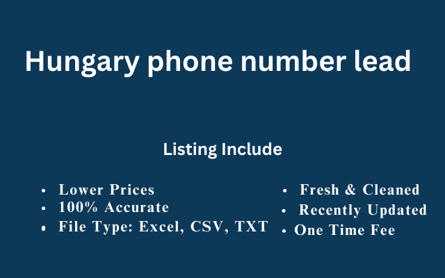 Hungary phone number lead