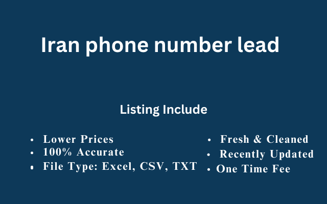 Iran phone number lead