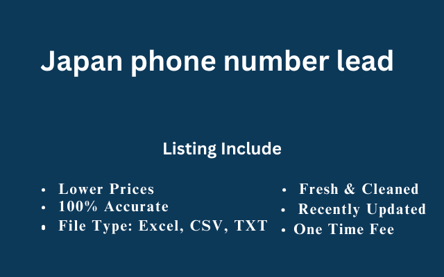 Japan phone number lead