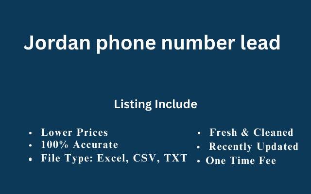 Jordan phone number lead