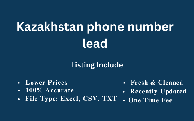 Kazakhstan phone number lead