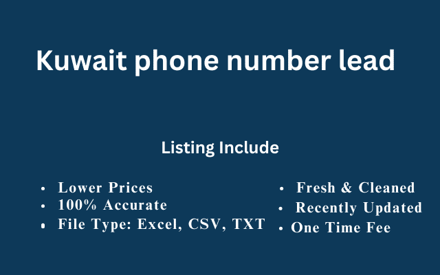 Kuwait phone number lead