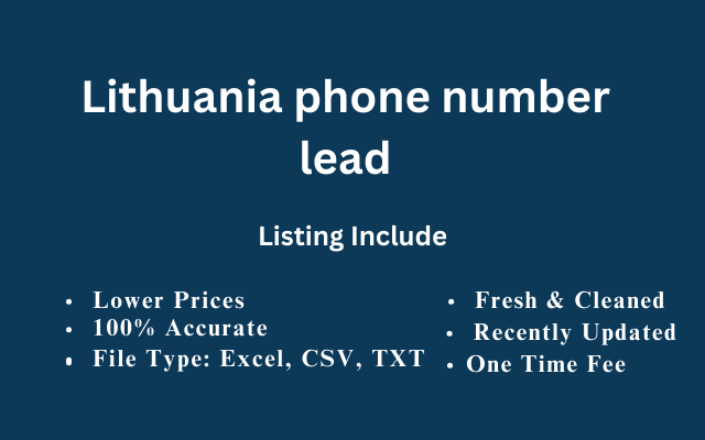 Lithuania phone number lead