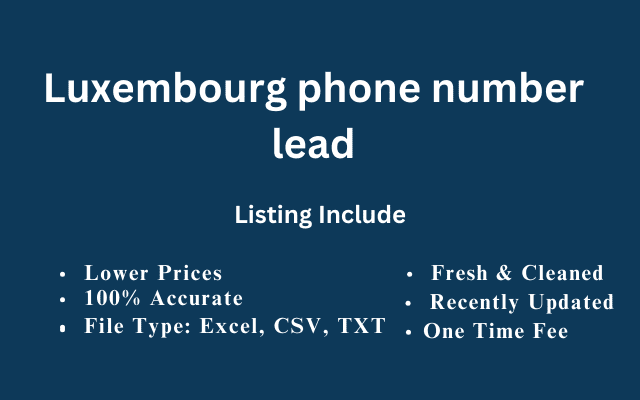 Luxembourg phone number lead