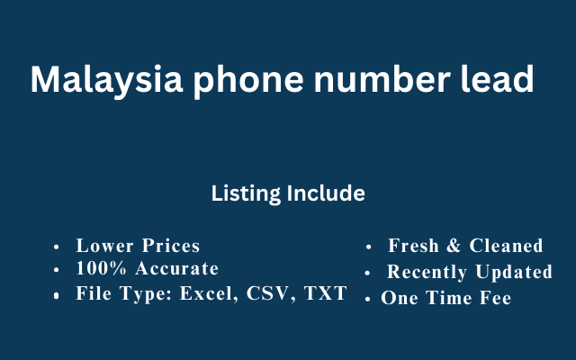 Malaysia phone number lead