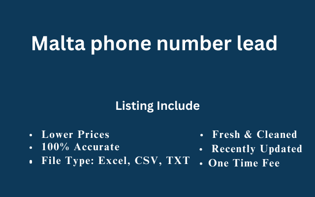 Malta phone number lead