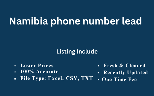 Namibia phone number lead