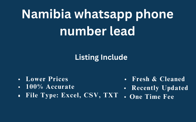 Namibia whatsapp phone number lead