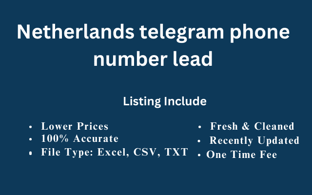 Netherlands telegram phone number lead