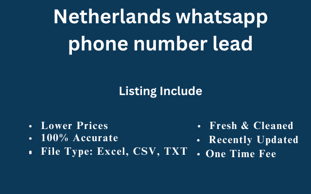 Netherlands whatsapp phone number lead