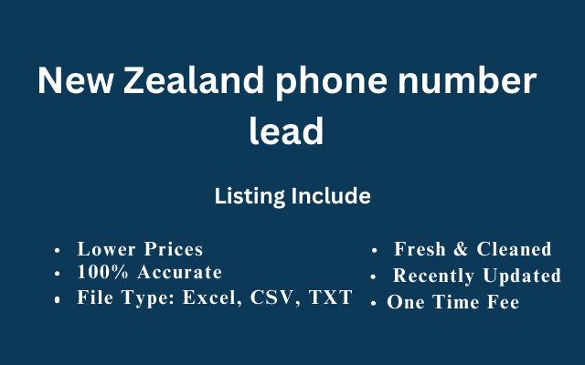 New Zealand phone number lead