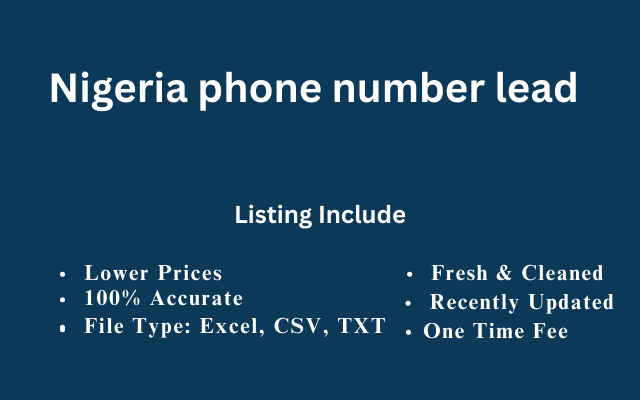 Nigeria phone number lead