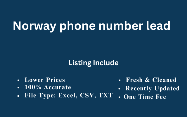 Norway phone number lead