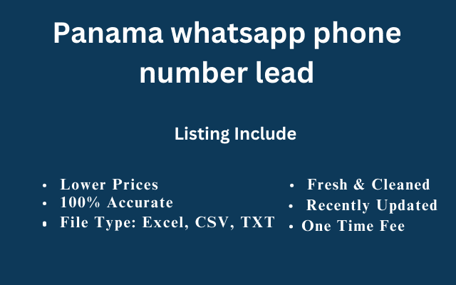 Panama whatsapp phone number lead