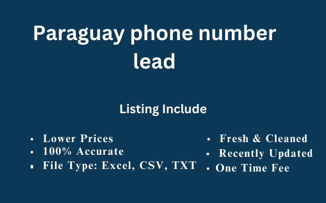 Paraguay phone number lead