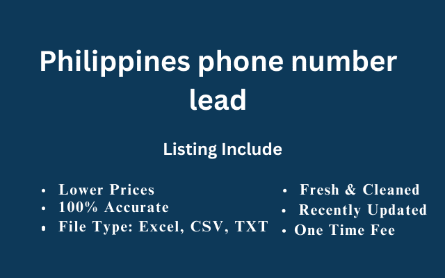 Philippines phone number lead