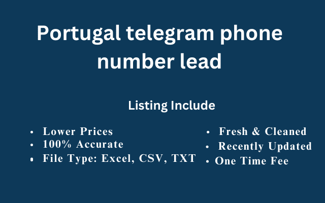 Portugal telegram phone number lead