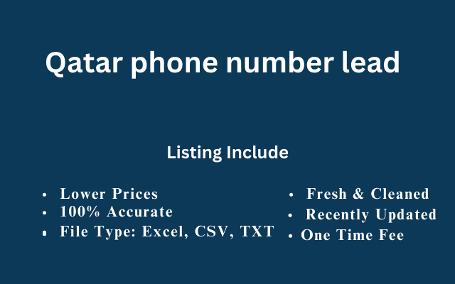 Qatar phone number lead