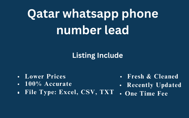 Qatar whatsapp phone number lead