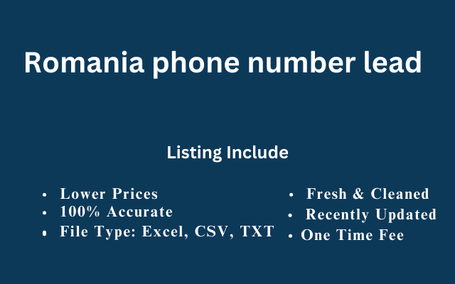 Romania phone number lead