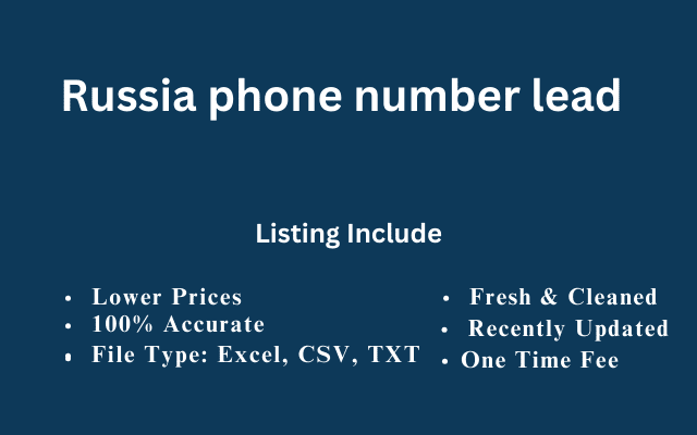 Russia phone number lead