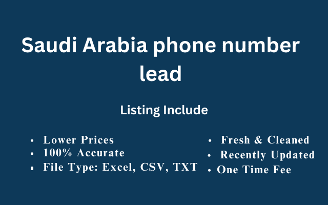 Saudi Arabia phone number lead